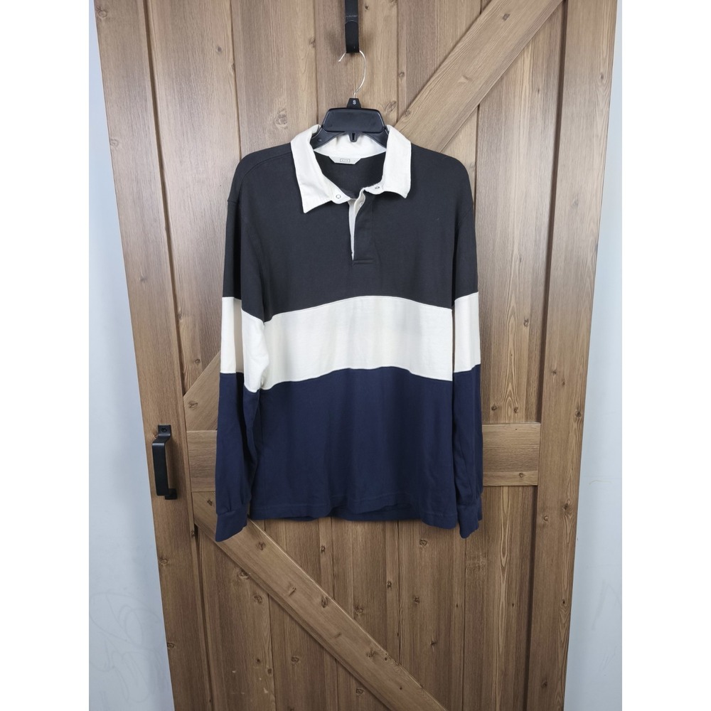 AYR Men's‎ XL Long Sleeve Rugby Shirt Preppy Coastal